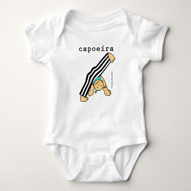Roupa de bebê com desenho de de Capoeira  Baby Strampler (Vorderseite)