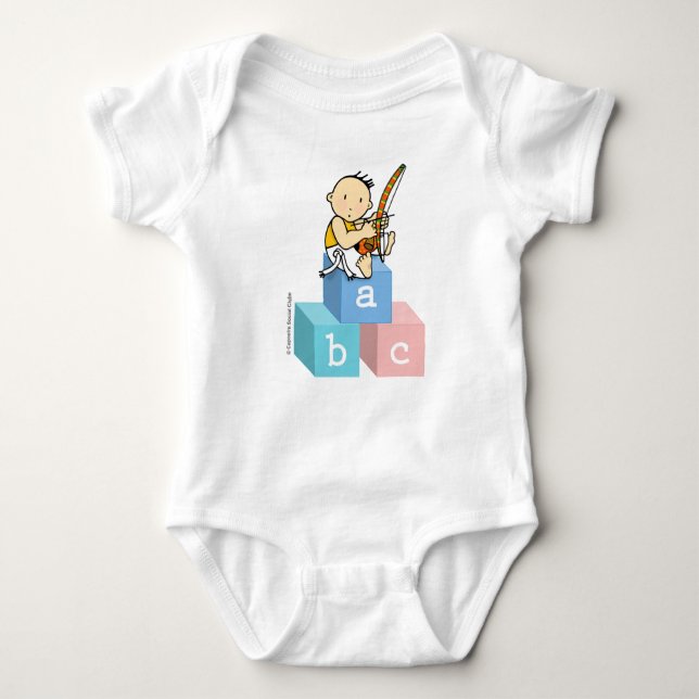 Roupa de bebê com desenho de de Capoeira  Baby Strampler (Vorderseite)