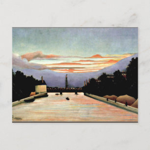 Rousseau - Der Eiffelturm, feine Kunst Postkarte
