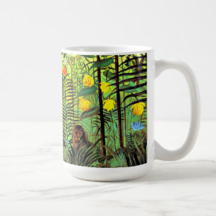 Rousseau - Exotische Landschaft mit Löwe und Löwin Kaffeetasse