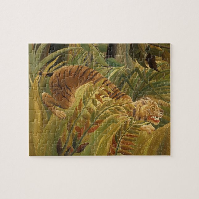 Rousseau Jungle Tropical Tiger Art (Horizontal)