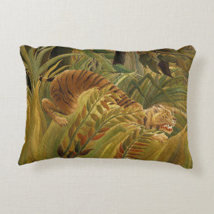 Rousseau Jungle Tropical Tiger Art Dekokissen