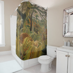 Rousseau Jungle Tropical Tiger Art Duschvorhang