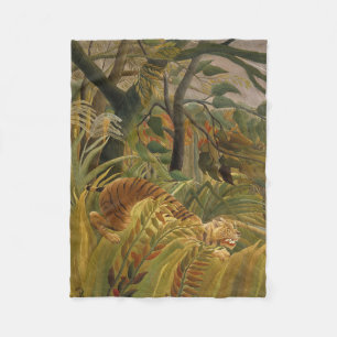 Rousseau Jungle Tropical Tiger Art Fleecedecke