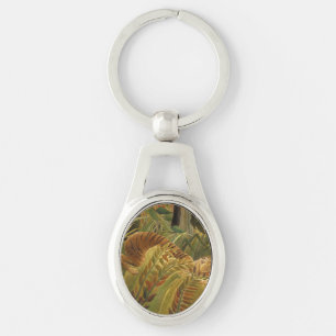 Rousseau Jungle Tropical Tiger Art Schlüsselanhänger
