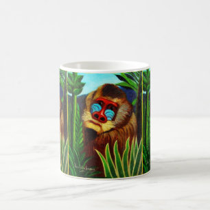 Rousseau - Mandrill im Dschungel (Adaptation) Kaffeetasse