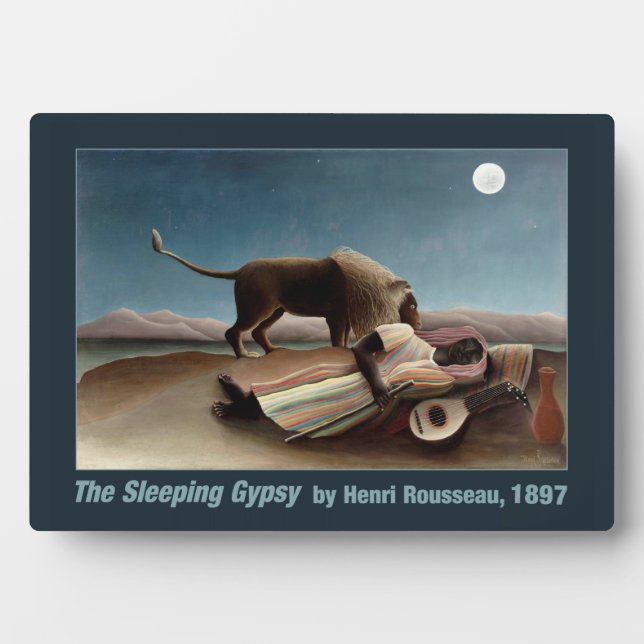 Rousseau’s Sleeping Gypsy plaque Fotoplatte (Vorderseite)