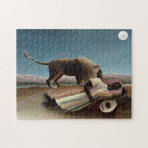 Rousseau Sleeping Sinti und Roma Lion Painting