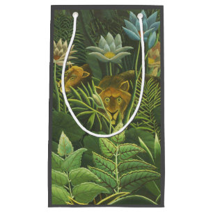 Rousseau Tropischer Jungle Löwenmalerei Kleine Geschenktüte
