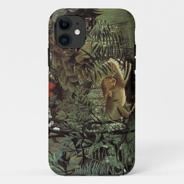 Rousseaus Hungry Lion iPhone-Fall Case-Mate iPhone Hülle (Rückseite)