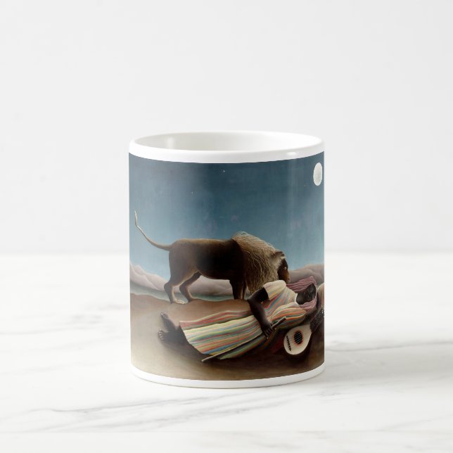 Rousseaus schlafende Sinti und Roma-Tasse - Stil w Kaffeetasse (Mittel)