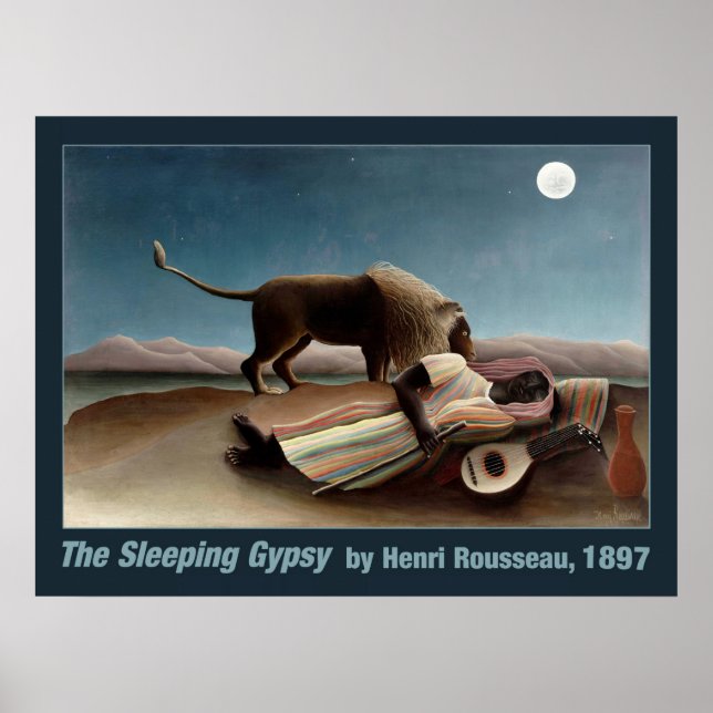 Rousseaus Schlafplakat-Sinti und Roma Poster (Vorne)