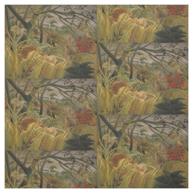 Rousseaus Tiger-Kunststoff Stoff (Muster)