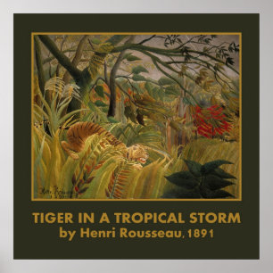Rousseaus Tigerplakat Poster