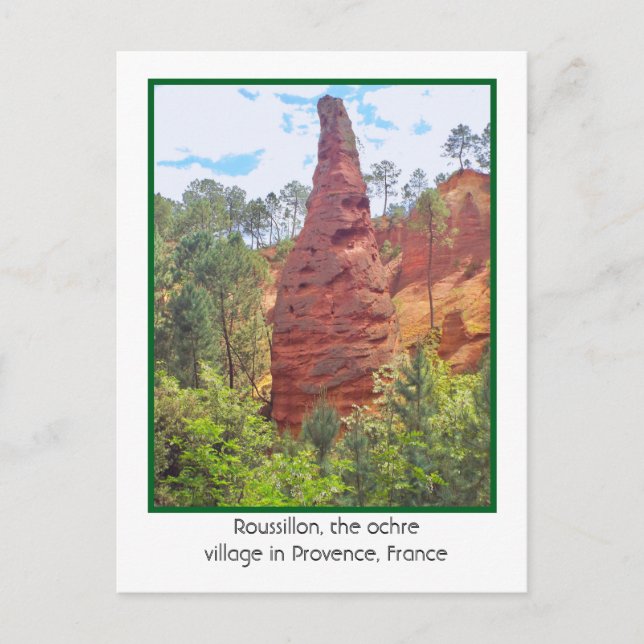  ROUSSILLON, OCHRE VILLAGE,  PROVENCE,FRANCE POSTKARTE (Vorderseite)