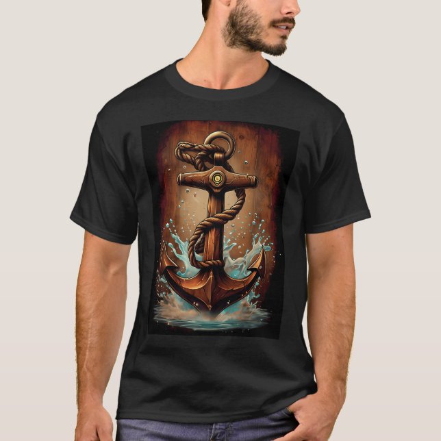 Roustischer Anker T-Shirt (Vorderseite)
