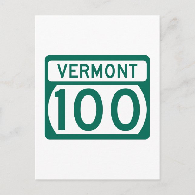 Route 100, Vermont, USA Postkarte (Vorderseite)