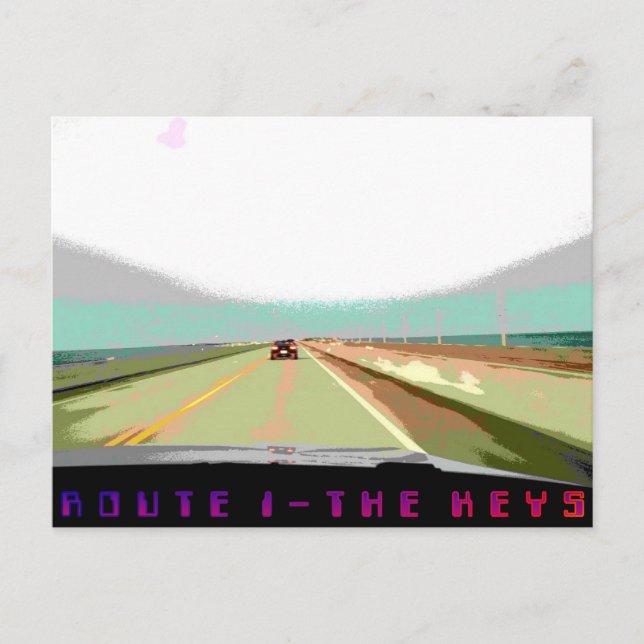 Route 1, Florida Postkarte (Vorderseite)