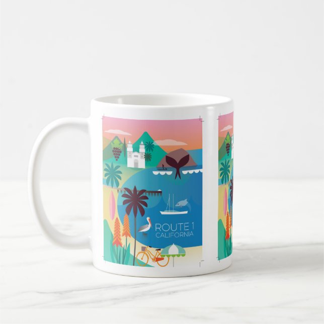 Route 1 Mug de Californie (Gauche)