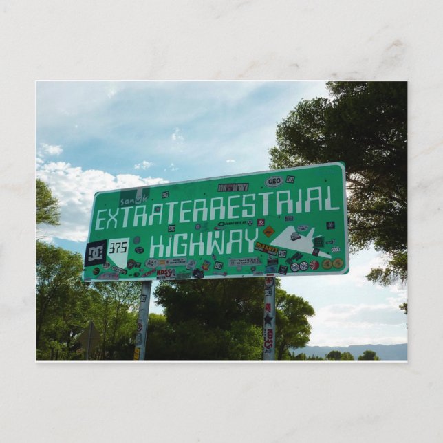 Route 375, Extraterrestrische Postkarte (Vorderseite)