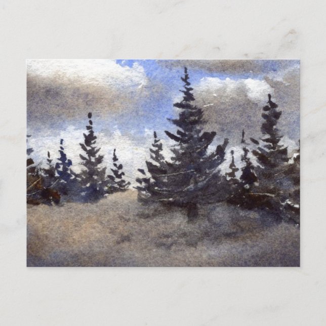 "Route 55 Clouds #3" Landstraßen Postkarte (Vorderseite)