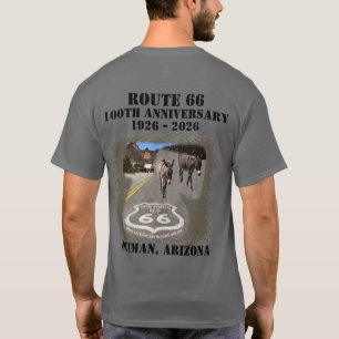 Route 66 100 Jubiläum Oatman Arizona Zurück T-Shirt