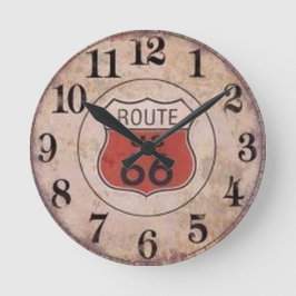 Route 66 Acrylwand Uhr