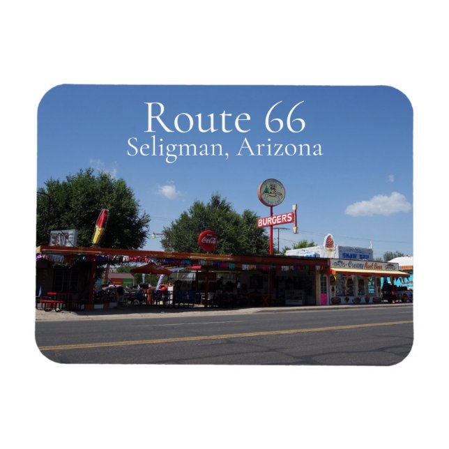 Route 66 Amerikas Hauptstraße Seligman Arizona Magnet (Horizontal)