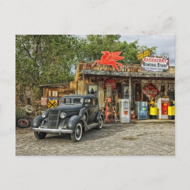 Route 66 Arizona Kaufhaus Postkarte (Vorderseite)