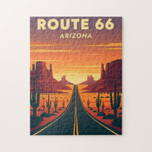 Route 66 Arizona Mother Road Puzzle Vintage