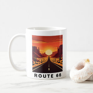 Route 66 Arizona USA Retro-Reise Kaffeetasse