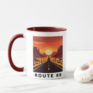 Route 66 Arizona USA Retro-Reise Tasse
