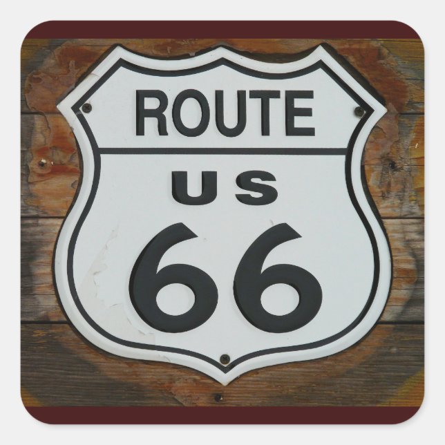 Route 66 Aufkleber (Vorderseite)