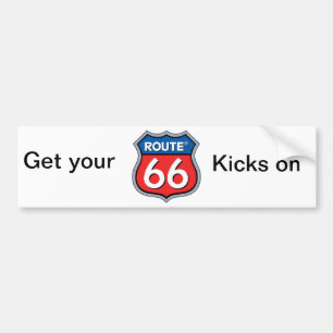 Route 66 autoaufkleber