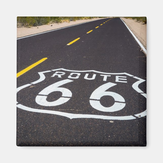 Route 66 Autobahnmarkierung, Arizona Magnet (Vorne)