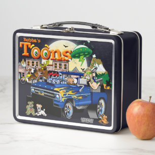 Route 66 Cartoon Metall Brotdose