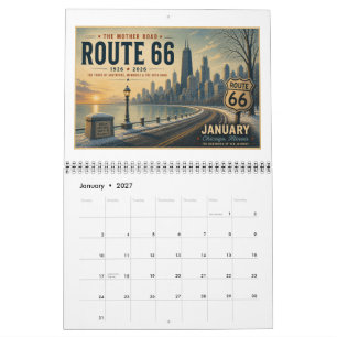 Route 66 Centennial Americana Wandkalender