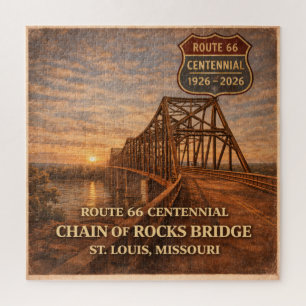 Route 66 Centennial Bridge Spielnacht-Geschenk
