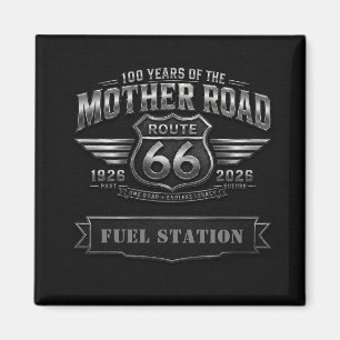 Route 66 Centennial Custom Banner Badge Art Magnet