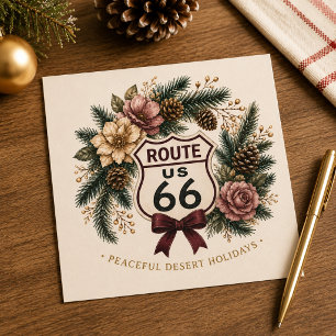Route 66 Centennial Desert Rose Wintergruß