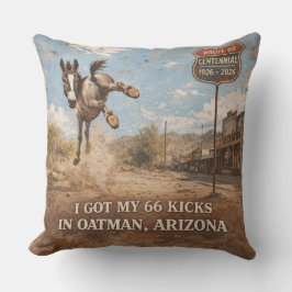 Route 66 Centennial Oatman Donkey Decor Kissen