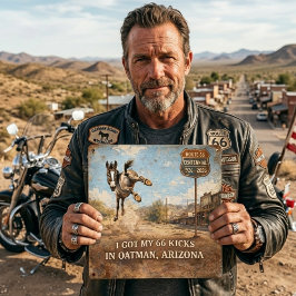 Route 66 Centennial Oatman Donkey Travel Art