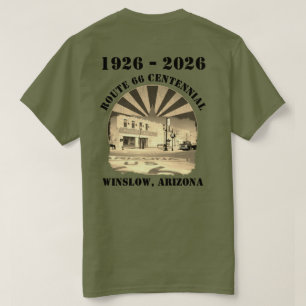 Route 66 Centennial Sepia T-Shirt