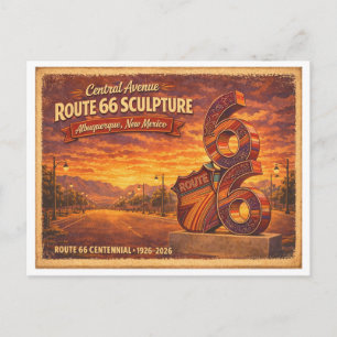 Route 66 Centennial-Serie (2 von 6) Postkarte