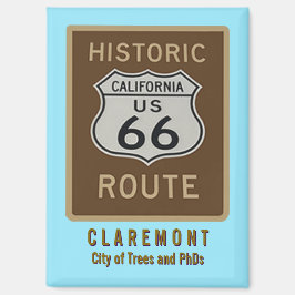 Route 66 Claremont Fridge Magnet