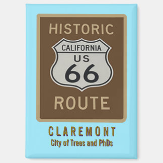 Route 66 Claremont Fridge Magnet
