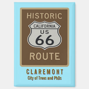 Route 66 Claremont Kühlschrankmagnet