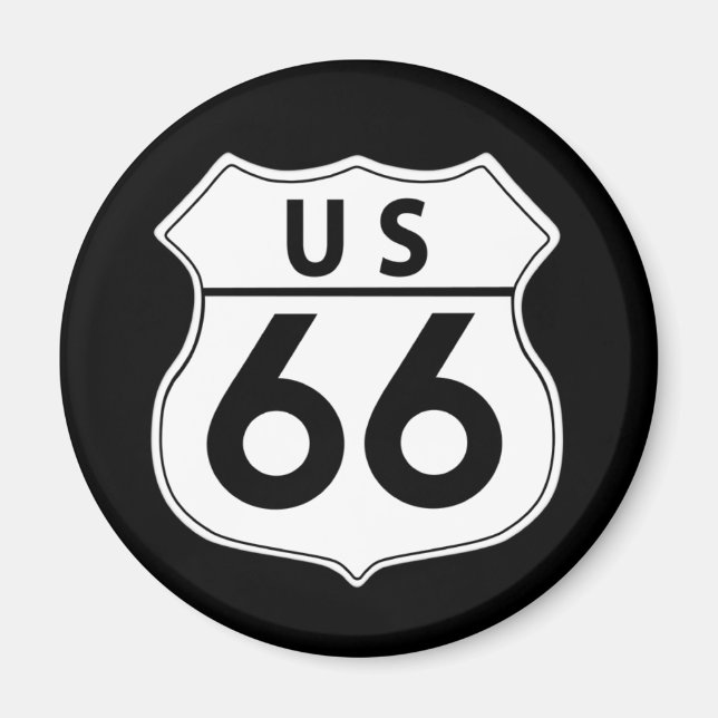 Route 66 Classic Road Sign Magnet (Vorne)