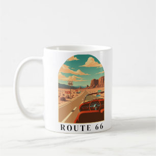 Route 66 Classic Road Trip Vintag Kaffeetasse