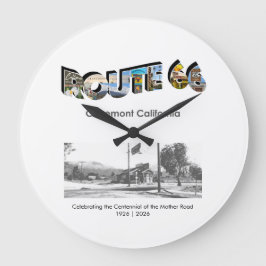 Route 66 Clock Große Wanduhr